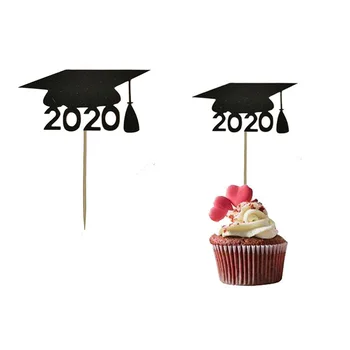 10 Kos/veliko 2020 Čestitke Grad Cake Pokrivalo Diplomi Cupcake Pokrivalo za Fakulteto za Podiplomski Praznovanja Stranka Torta Okraski