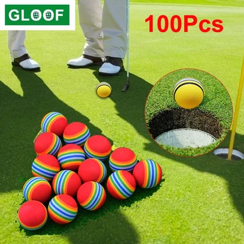 100 kozarcev=10Set Golf Žogic Eva Igrača Doma Žogo Golf Prakso Žogo Začetnik Soft Žogice za Golf Golf Prakso Žogo Naključno Barvo