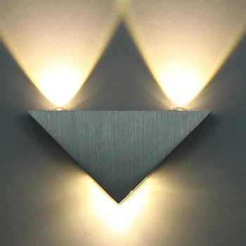3W Aluminija Trikotnik led stenska svetilka AC85-265V high power led Sodobne Dom razsvetljave v zaprtih prostorih in na prostem dekoracijo svetlobe