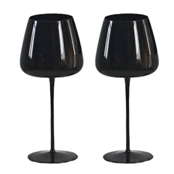 500-650 ml Black Classic Čarobno Ognjeni Svetlobi Luksuzne Rdeče Vino, Šampanjec in Peneča Božič Poroko Festival Pokal Zaklad Drinkware