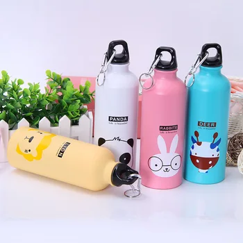 500 ml Cartoon Živali Steklenica za Vodo Zunanji Prenosni Šport Kolesarjenje, Kampiranje Vode Pokal Šoli Otroci Pitne Vrč Z Hooker