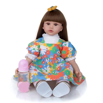 60 cm Dolge Lase, ki so Prerojeni Baby Brinquedos Lutke Krpo Telo Lutka Igrače Darilo za Rojstni dan za Dekleta