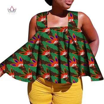 Afriške Trak Top Majica za Ženske Afriške Natisne Majica Ženska Priložnostne Vrhovi Afriške Ankara Batik Ženske Oblačila WY7668