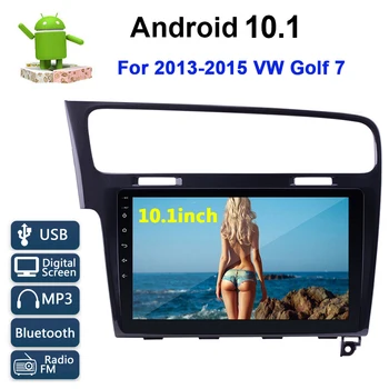 Android 10.1 Za VW Golf 7 2013 2014 2015 4 core Avto brez DVD MP5 Predvajalnik GPS navi zemljevid Radio, wifi, Bluetooth 10.1 palčni