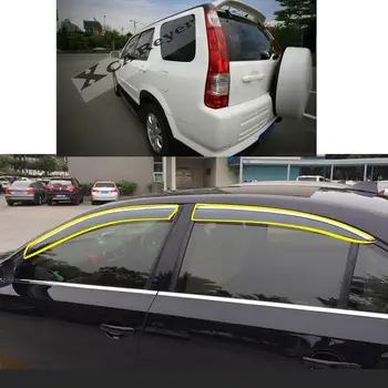 Avto Body Styling Nalepka, Plastična Okna, Stekla, Veter, Dim Vizir Dež/Sun Stražar Vent Protector Za Honda CRV CR-V, 2001-2006