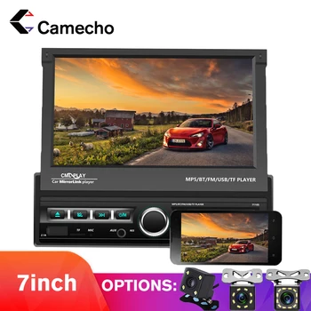 Camecho avtoradie Eno Din 7 inch Android Ogledalo Povezavo HD MP5 Predvajalnik Bluetooth Audio (zvok Bluetooth stereo AUX-IN, FM, USB Autoradios