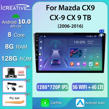 Icreative Android 10 Auto CarPlay Za Mazda CX9 CX-9 CX 9 TB 2006 2007-2016 Avto Radio Stereo Multimedijske Video Predvajalnik Navigacija