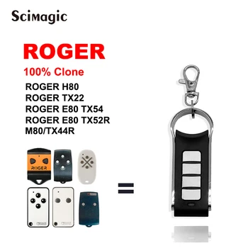 Klon ROGER Garažna Vrata, Daljinsko upravljanje za Roger TX22 H80 E80 TX54R TX52R Vrata Odpirač 433.92 MHz Fiksna Kodo Keychain Nov Slog