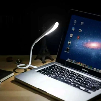 Led Nočna Lučka Mini USB Belo Svetlobo za branje Lučka lahka, Prilagodljiva za Prenosni Prenosni Računalnik, Tablični računalnik Namizni RAČUNALNIK Tipkovnico