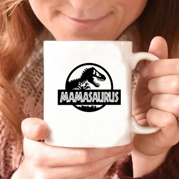 Mamasaurus Vrč Mama Skodelico Kave Smešno Jurassic Mama Kava Vrč Boste Dobili Jurasskicked Skodelice Darilo za Mamo