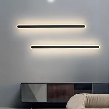 Nordijska Minimalističen Dolgo Stenska Svetilka Moderne Led Wall svetlobe v Zaprtih prostorih Dnevna Soba, spalnica LED Svetilko ob Postelji Doma Dekor svetlobna telesa