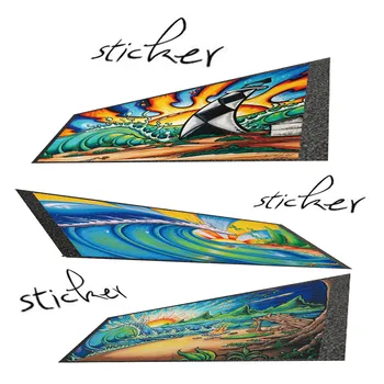 Ocean poletje nalepke big84*23 cm nalepke skuter skateboard oprijem longboard šmirgl papir električni skateboard oprijem s smirkovim papirjem
