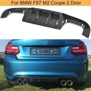 Ogljikovih Vlaken Zadnji Odbijač Difuzor Lip Spojler za BMW 2 Serija F87 M2 Znanja Coupe 2 Vrata 2016-2019 Zadnji Difuzor za Ustnice Black FRP