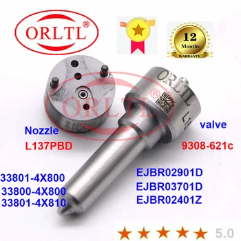 ORLTL Diesel NozzleL137PBD +regulacijskega Ventila 9308-621c (7135-661) Kompleti za Popravilo za EJBR03701D EJBR02901D EJBR02401Z 33801-4X800