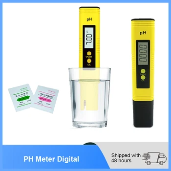 PH Meter Digitalni 0.01 LCD Digitalni PH Meter Tester za Vodo, Hrano Akvarij Bazen Hydroponics Žep Velikost PH Tester LCD-Zaslon