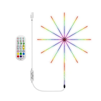 RGB Glasbeni Zvok Bluetooth Sync APLIKACIJO LED Trak Smart Ognjemet Led Nočna Lučka Za Dom Spalnica Dekor Darilo