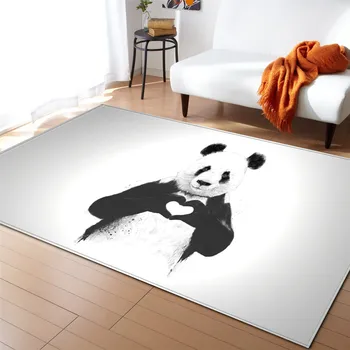 Sodobno Dekor Površina Preprogo Spalnica Postelji Preprogo Koridor Mat Živali Panda se Otroci Igrajo Preprogo Preproge za Domačo dnevno Sobo