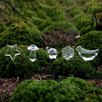 Stekla Self Naprave Za Zalivanje Rastlin, Cvetja Waterer Ptica Star Design Srce Vodo, Napajalni Doma Notranjo Vrt Samodejno Zalivanje