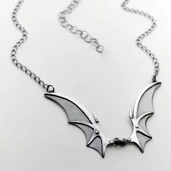 Vampir Srebrna Krila Ogrlica Krila Bat Vampir Gothic Kovinska Čarovnice Industriji Bat Wings