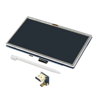 Visoke Ločljivosti 5 Palčni Zaslon na Dotik LCD Ohmska Zaslona za Raspberry Pi 4B/3B+ rezervnih Delov