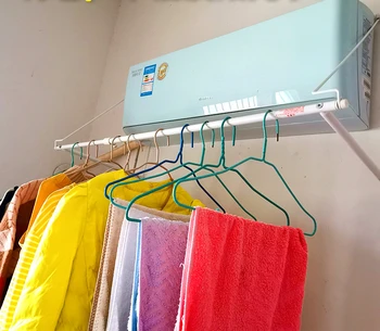 Wonderlife klimatske naprave air outlet sušenje rack gospodinjstva brezplačno izsekavanje oblačila stojalo za sušenje perila je mogoče zložiti