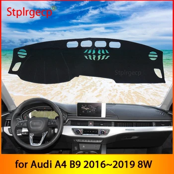za Audi A4 B9 2016~2019 8W Anti-Slip Mat nadzorna plošča Pokrov Pad Dežnik Dashmat Avto Dodatki 2018 2017 Styling Zajema