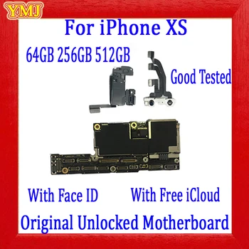 Za iPhone XS Motherboard Original Odklepanje Ni icloud Za iPhone XS logiko odbor 256GB 64GB 512GB 100% Testirani Dobro Wokring