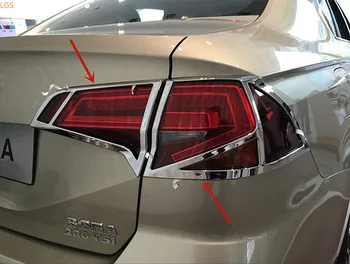 Za Volkswagen Bora 2016-2018 ABS Chrome pred Žarometi okvir Zadaj rep svetlobe Dekorativni okvir zaščite avto dodatki