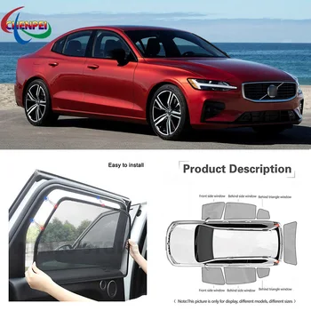 Za Volvo S60 Avto Popolno Strani Windows Magnetni Sonce Odtenek UV Zaščito Ray Blokiranje Očesa Vizir Car Dekoracija dodatna Oprema
