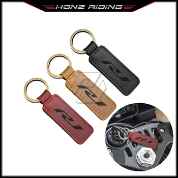 Za Yamaha R1 YZF-R1 Po letu 2015 Motocikel Keychain Cowhide Key Ring